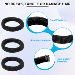 TVINLIK multicolor ponytail holders suitable for all hair types