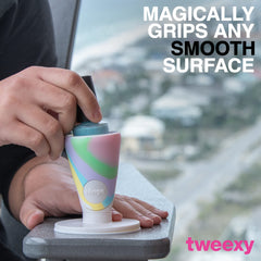 Tweexy Hinge Unicorn anti-spill design prevents drips on your workspace