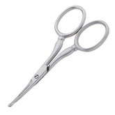 Tweezerman G.E.A.R. facial hair scissors rounded tip for safe nose and ear trimming.