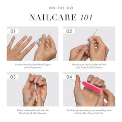 Tweezerman Mini Neon Nail Kit clippers deliver precise trimming for neat nails