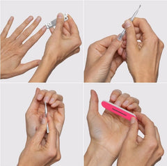 Tweezerman Mini Neon Nail Kit 3-inch nail file shapes and smooths edges