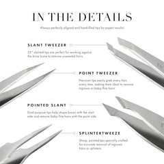 Moon Dust tips grab every hair firmly for clean, defined brows.