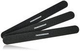 Tweezerman nail files pack 3 front view for precise shaping on natural and acrylic nails.