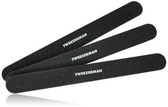 Tweezerman nail files pack 3 front view for precise shaping on natural and acrylic nails.