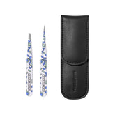 Tweezerman Paisley mini slant tweezer for precise brow shaping on the go.