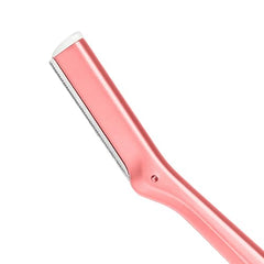 Tweezerman Tea Rose Razor with cap protects the blade during storage.
