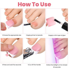 Aplicación fácil de uñas postizas Tweruna para un acabado limpio.