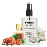 TWINS PARFUM Impression Bacrou 540 bottle shows a floral-amber blend for daily confidence
