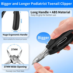 TwinWolf clippers with ergonomic non-slip handles for comfortable grip and control.