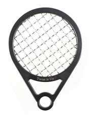 Twist It Up Bond Black comb in tennis-racket design for quick curls