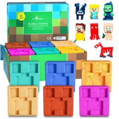 Two Sisters TNT Creeper 6-pack bath bombs with vibrant fizz for bath time fun