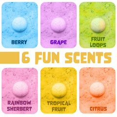 Two Sisters Valentines bath bombs reveal squishy toys as the fizz unfolds.