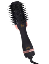TWOBARCKER hair dryer brush front view, showcasing 4-in-1 styling for faster routines.
