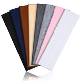 Tyfthui 8-pack headbands in multicolor designed for secure all-day wear during workouts.