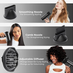 TYMO AIRHYPE comb nozzle for straight styles and root lift