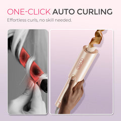 TYMO CurlPro automatic rotation curler enables quick, uniform styling