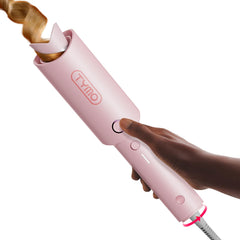 TYMO CURLPRO beach waves wand shown from the front for easy curls.