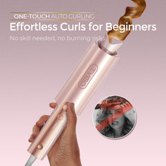 TYMO CurlPro Plus long-barrel curling iron for shoulder-to-waist-length curls.