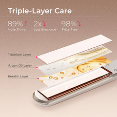 TYMO flat iron 3D floating plates reduce snagging during styling