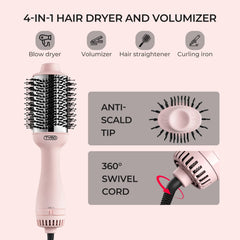 TYMO dryer brush featuring 360-degree vent for faster drying