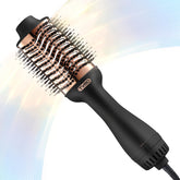 TYMO hair dryer brush with oval titanium barrel for smooth frizz-free blowouts