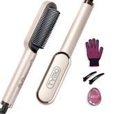 TYMO Ring Hair Straightener Comb front view showing quick, even heat for daily styling.