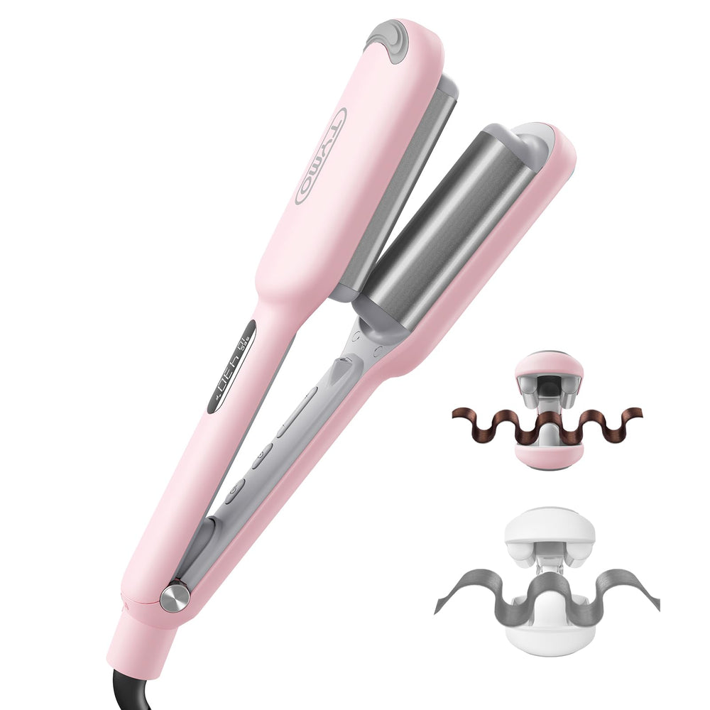 TYMO ROVY beach waves wand delivers effortless mermaid curls.