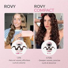 TYMO ROVY ceramic-tourmaline coating protects hair while delivering smooth waves.