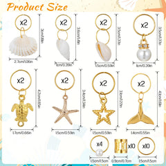 Tyqour aretes para pelo dorados, ideales para dreadlocks y looks modernos.