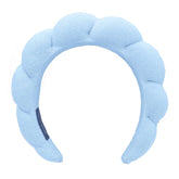TYSSELY spa headband with soft material keeps hair dry during facial washing.