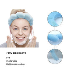 Diadema spa de TYSSELY, uso amplio para ducha, maquillaje y yoga.