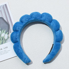 TYSSELY spa headband with cloud look adds style while cleansing
