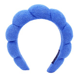 TYSSELY spa headband with flower design keeps hair dry during cleansing