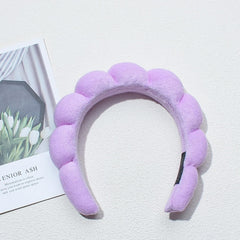 TYSSELY spa headband for makeup application with cloud design