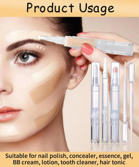 uadbau bolígrafo transparente de 3 ml para cosméticos, diseño higiénico.