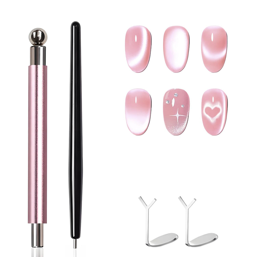 Uadbau cat eye magnet pink dual-ended for rapid cat eye effects at home.