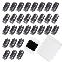 uadbau wig clip 32mm 6-teeth black for secure clip-in extensions