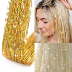 Ubeleco 20.5-inch tinsel length shown for versatile styling