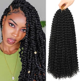Ubeleco Passion Twist Hair 18in packaging highlighting premium low-temperature fibers for safe styling
