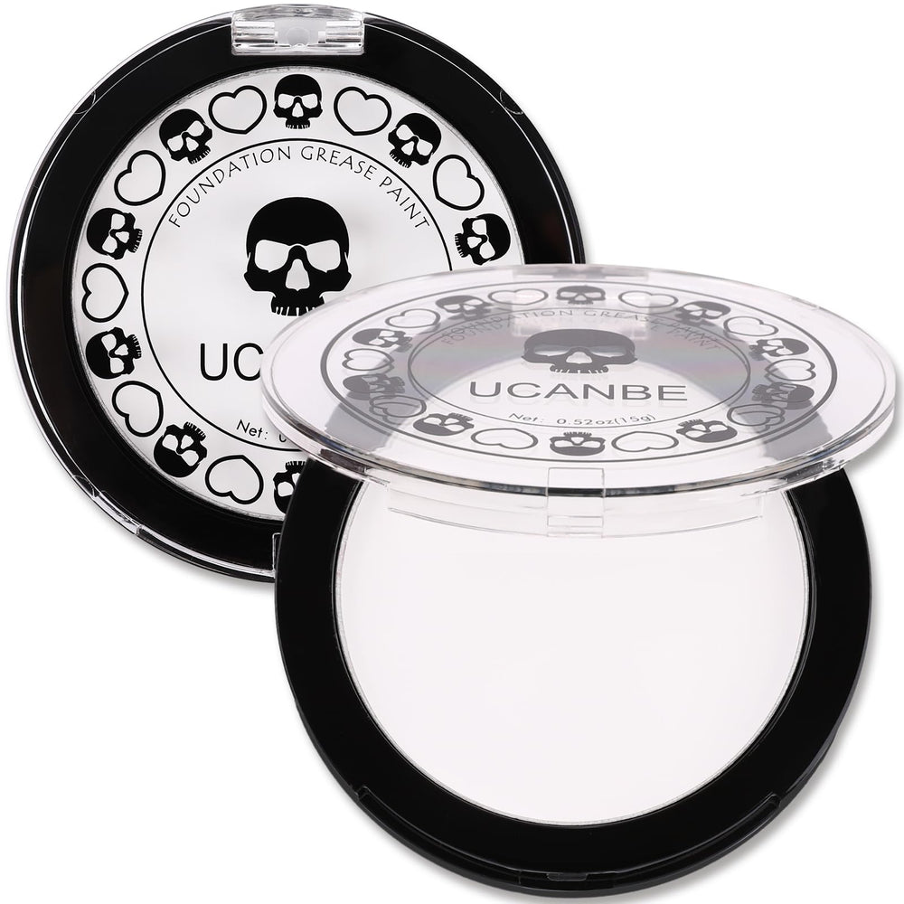 UCANBE Goth White: envase del maquillaje blanco para uso profesional.