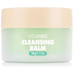UCANBE cleansing balm remover jar front demonstrating luxurious texture for makeup removal