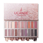 UCANBE Cosmos 20-color palette with shimmer and matte shades for versatile day-to-night looks