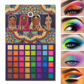 UCANBE Exotic Flavors Neon: paleta sombras, enfoque frontal para un look intenso.