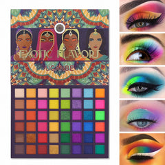 UCANBE Exotic Flavors Neon: paleta sombras, enfoque frontal para un look intenso.