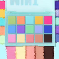 UCANBE Mint Candy matte pan closeup highlights velvety texture and matte finish.
