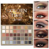 Paleta UCANBE Nude con 40 sombras para looks naturales y duraderos.