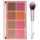UCANBE Paleta 8 Colores: rubor y bronceador para un look natural