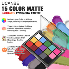 UCANBE Halloween sombra blanca mate para delineados precisos.