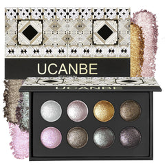 UCANBE paleta sombras brillo diamante para looks radiantes durante el día