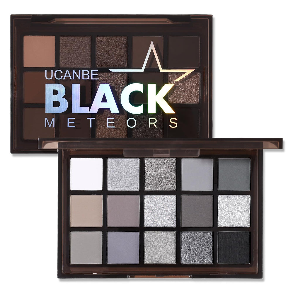 UCANBE Paleta Smokey Black: tonos fríos para looks diarios y nocturnos duraderos.